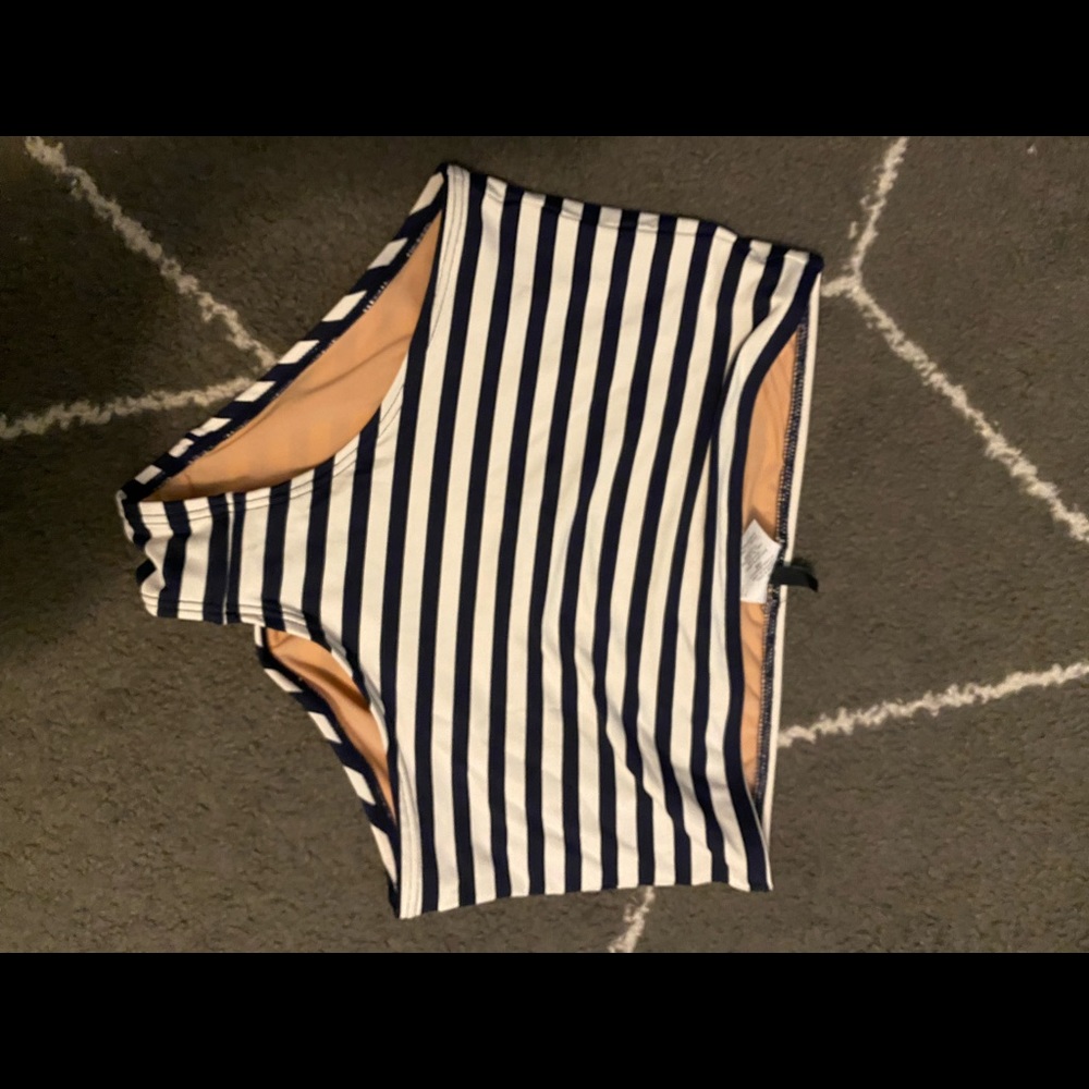 High waisted J crew swim bottoms